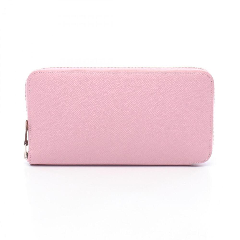 Hermes Azap Long Silk In Round Wallet, Leather, Calfskin (Cowhide), Veau Epso...